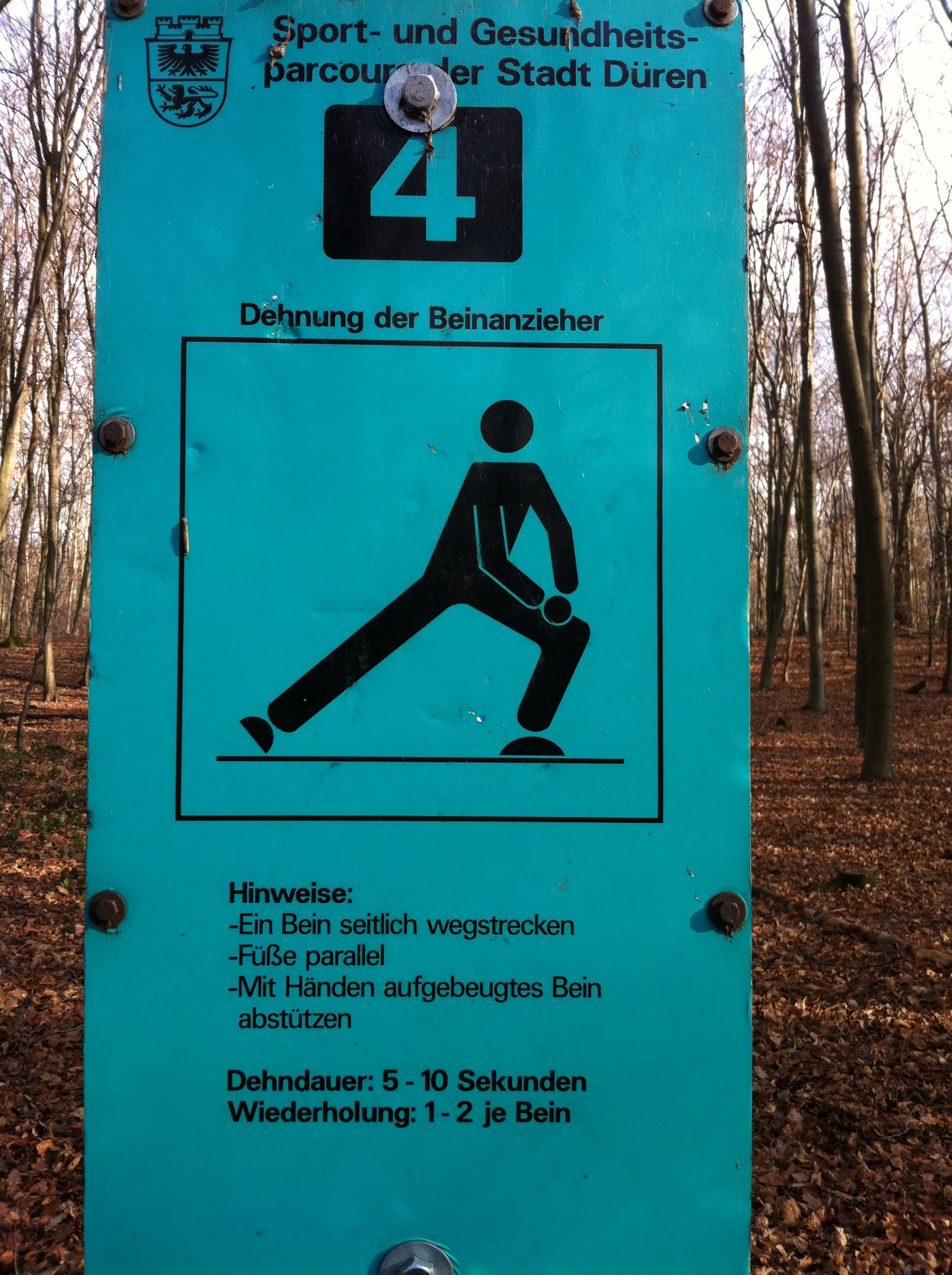 Fitness Station in Lichtung Marieneiche