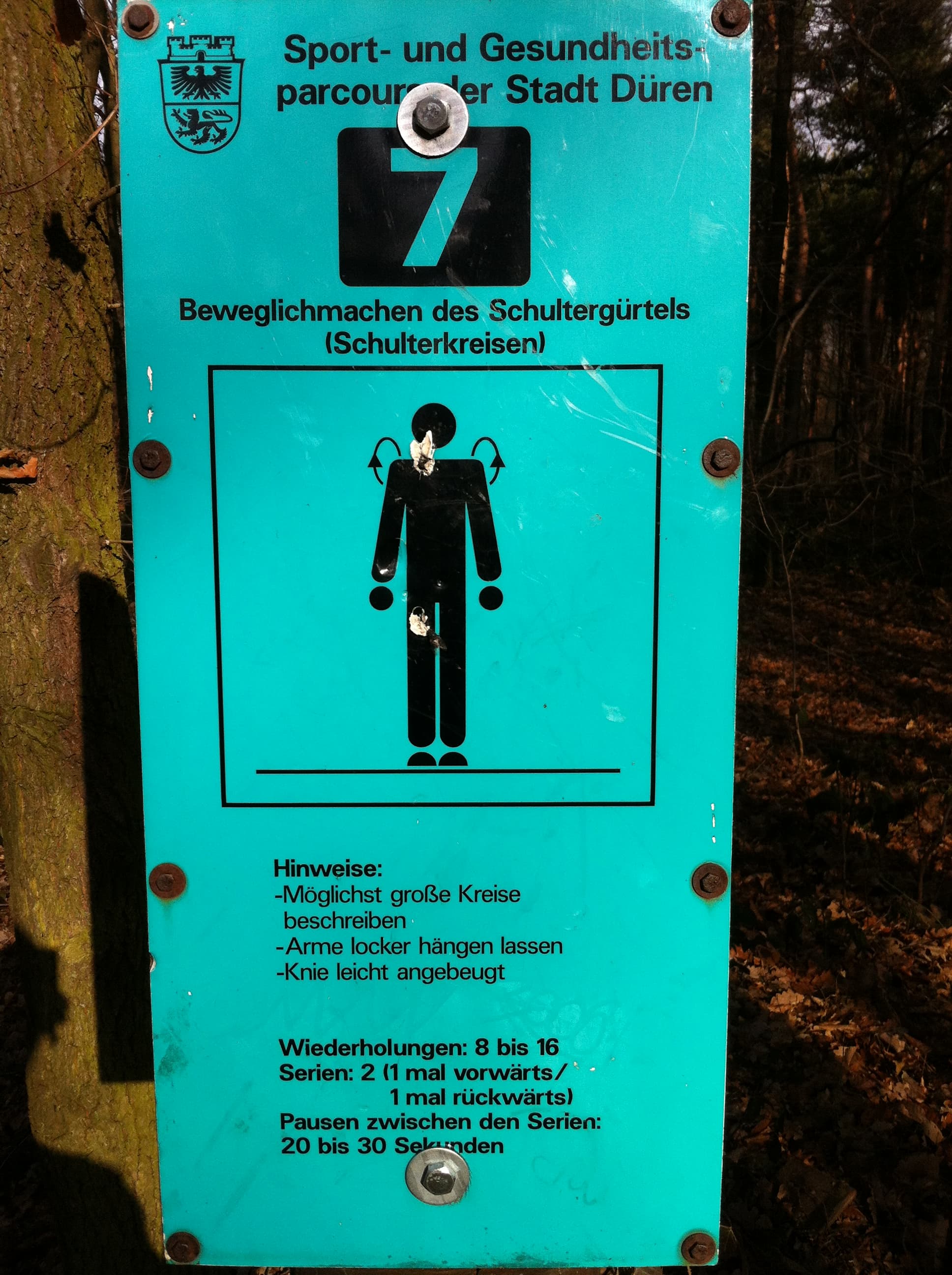Fitness Station – Trimm-Dich-Pfad - Station 7